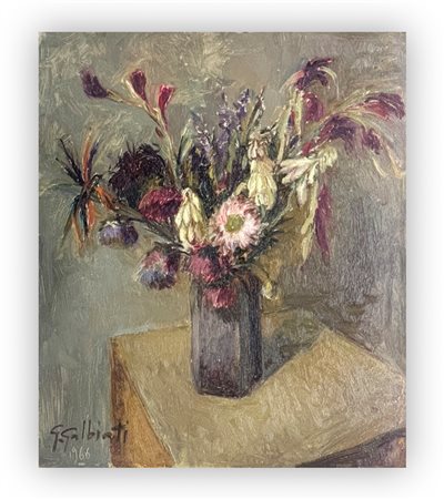 GIACINTO GALBIATI (1908-1992) - Fiori, 1966