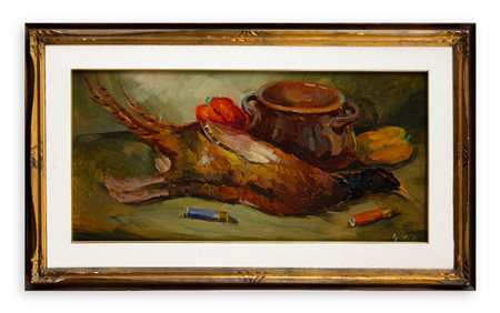 AMERIGO BARTOLI NATINGUERRA (1890-1971) - Natura morta con fagiano