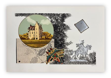 CARLO HOLLESCH (1926-1978) - Il castello nel cannochiale, 1976