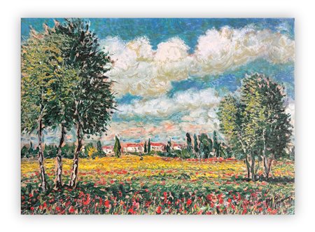 GIOVANI FRANCESCO GONZAGA (1921-2007) - Pomeriggio nella Brianza