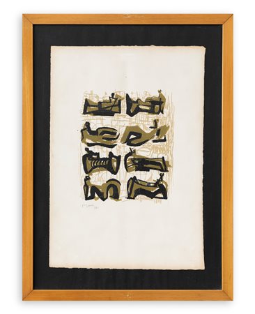 HENRY MOORE (1898-1986) - Eight Recicling Figures, 1958