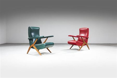 GORGONE ANTONIO<BR>Coppia di poltrone reclinabili