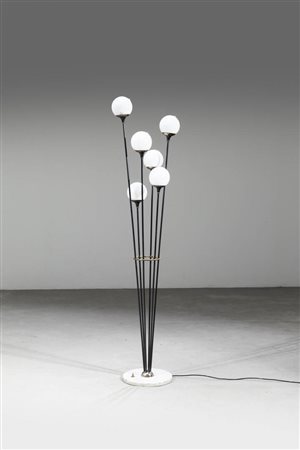 STILNOVO<BR>Lampada da terra mod. Alberello a sei luci