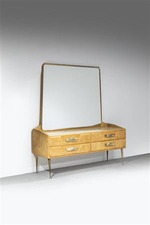 VITTORIO DASSI<BR>Cassettiera con specchiera