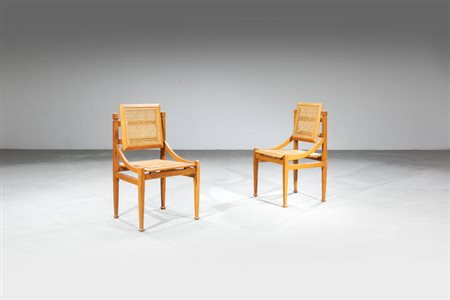 GABETTI ROBERTO, ISOLA AIMARO, DROCCO GUIDO<BR>Coppia di sedie mod. Birasmo