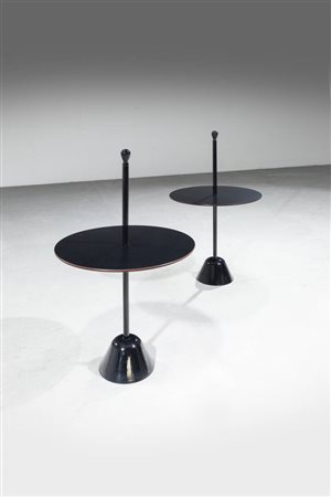 ACHILLE CASTIGLIONI<BR>Coppia di tavolini mod. Servomuto