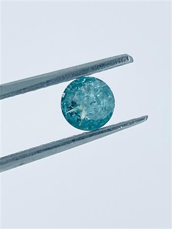 DIAMANTE NATURAL POLISHED 0,58 FANCY BLU INTENSO -I3 - CON CERTIFICATO GEMMOLOGICO - C21009-54-3