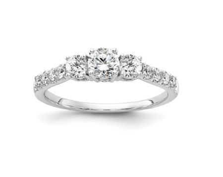 ANELLO TRILOGY CON PAVÉ LATERALE IN ORO E DIAMANTI LABGROWN- 454 LG