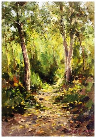 GIULIO DA VICCHIO Vicchio di Mugello 1925 – Livorno 2004 Sentiero d’autunno...