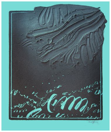 AGOSTINO FERRARI Milano 1938 Senza titolo 1992 Pittura, t.m. e sabbie su...