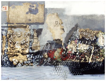 GIUSEPPE BANCHIERI Milano 1927 – Marina di Massa 1994 Giardino 1964 Olio e...