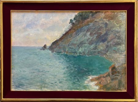 Orlando Grosso Genova 1882 - Bonassola (SP) 1968 Veduta di Bonassola