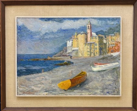 Rino Bonaventura Veneziani Piacenza 1891 - Milano 1981 Veduta di Camogli