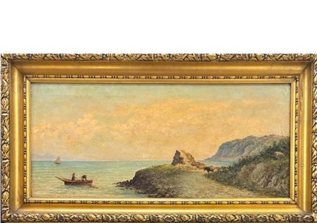 Filippo Pancani Toscana 1851 – 1930 Marina a Noli