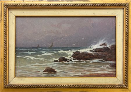 Renuccio Renucci Livorno 1880 – 1947 Mare in burrasca