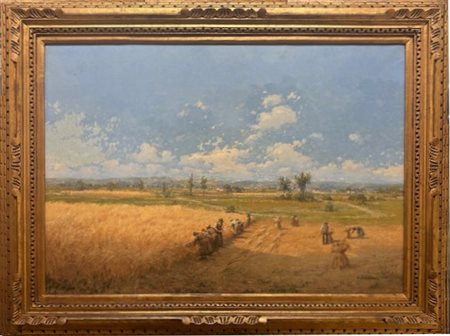 Giuseppe Gheduzzi Crespellano (bo) 1889 - Torino 1957 Mietitura, campagna emiliana