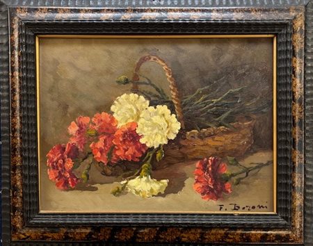 Lombardia XIX secolo Natura morta con fiori 