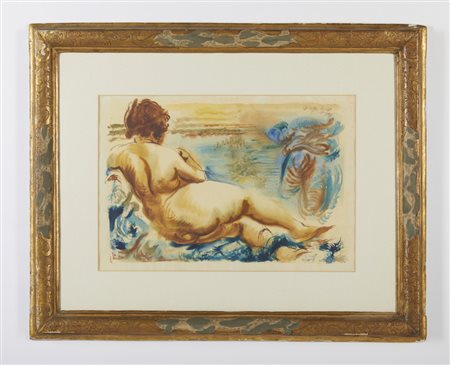 GROSZ GEORGE (1893 - 1959) - FEMALE NUDE, CAPE COD .