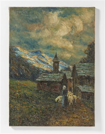 TOZZI MARIO (1895 - 1979) - PAESAGGIO MONTANO.