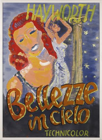 ROTELLA MIMMO (1918 - 2006) - BELLEZZE IN CIELO.