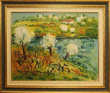 ATHOS FACCINCANI, "Primavera sul lago", 1984