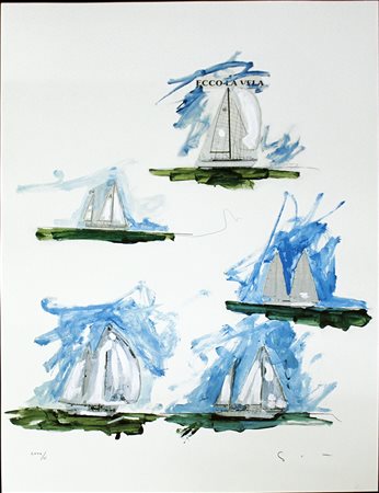 Mario Schifano, "Ecco la vela"