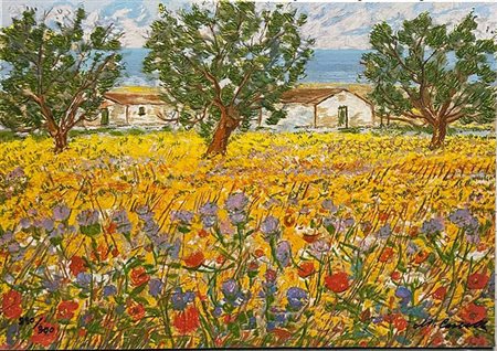 Michele Cascella, "Terra Nativa", anni 1984