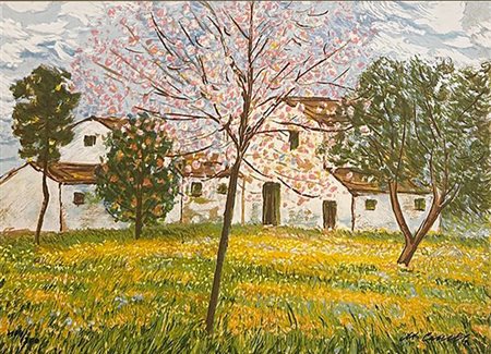 Michele Cascella, "Primavera Abruzzese", anno 1984