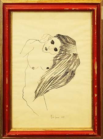 FIRMA ILLEGGIBILE, "Figura", 1969