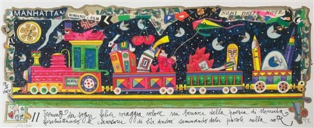 Francesco Musante “Trenino dei sogni felici viaggia veloce sui binari della poesia di Neruda...”