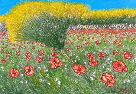 Giovanni Daurea “Ginestre e papaveri”