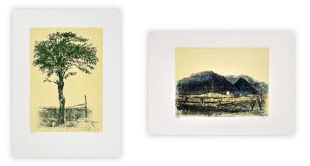 ALBERTO ZIVERI (1908-1990) - Lotto unico composto da 2 litografie