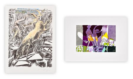 AUTORI VARI (FAZZINI E AVENALI) - Lotto unico composto da 2 opere grafiche