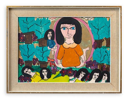 CANDIDA BISSONI (1936-2011) - Bambine che giocano in Primavera, 1969