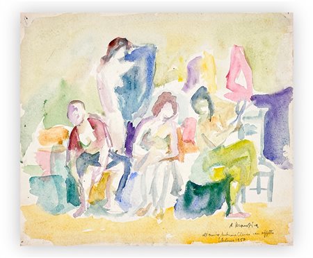 ALFREDO MANTICA (1903-1996) - Senza Titolo, 1950