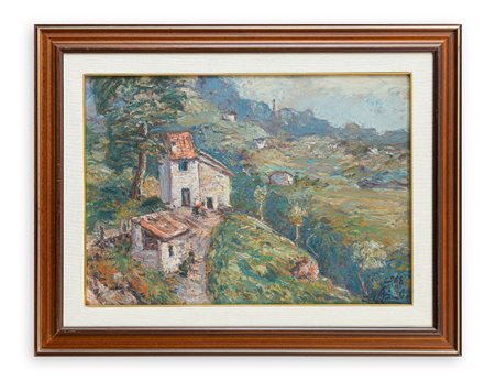 CARLO AIMETTI (1901-1980) - Antico mulino in Val d'Intelvi