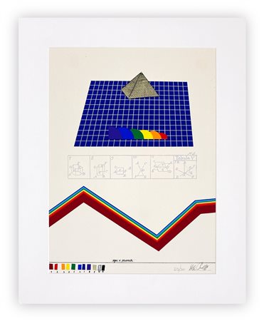 LUCIO DEL PEZZO (1933-2020) - Senza Titolo (Segni e piramide)