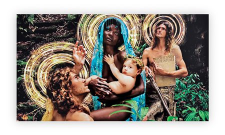 DAVID LACHAPELLE (1964) - Sacra Famiglia con San Francesco, 2019