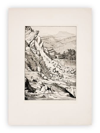 MAX KLINGER (1857-1920) - Bergsturz (Frana), 1881