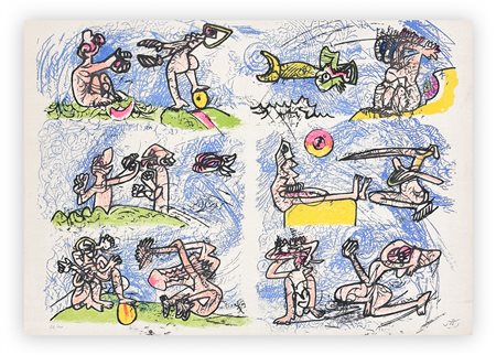 ROBERTO SEBASTIAN MATTA (1911-2002) - Senza Titolo (Figure)