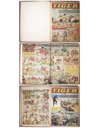 AA.VV - L'intera annata del 1971 del settimanale inglese di fumetti Tiger dedicati alla storia del calcio britannico.