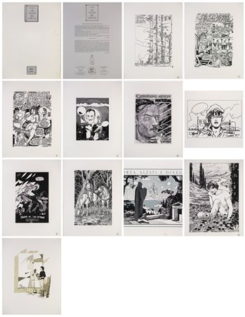 PAZIENZA ANDREA - "Sulla via della seta" : portfolio serigrafico realizzato da ArtCore edizioni n 1.