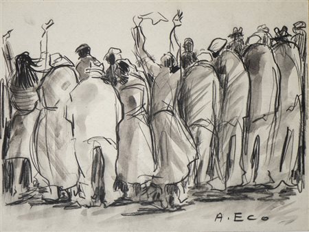 Eco Aniello (1919 - 2000) - Scena di prigionia.