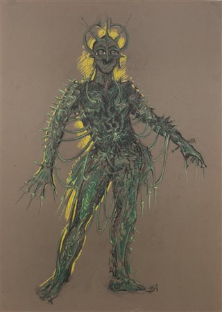 DONATI DANILO - BOZZETTO DI COSTUME PER IL FILM "YADO".