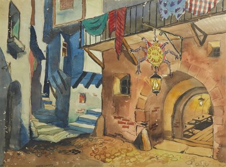 BENOIS NIKOLAJ ALEKSANDROVIC (1901 - 1988) - SENZA TITOLO (SCENOGRAFIA TEATRALE).