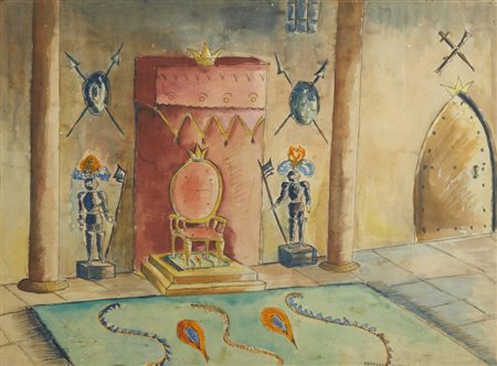 BENOIS NIKOLAJ ALEKSANDROVIC (1901 - 1988) - SENZA TITOLO (SCENOGRAFIA TETRALE).