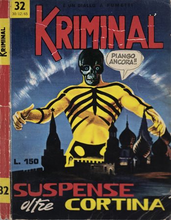 PIGNOTTI LAMBERTO (n. 1926) - Dalla serie GIALLO-NERO (1965-1968) KRIMINAL n 32 IN "SUSPENCE OLTRE CORTINA".
