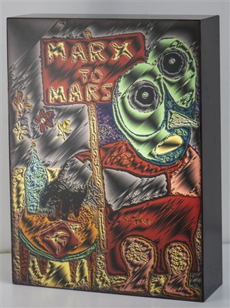 IUORIO ANTONINO (n. 1963) - Lampada "Il pianeta rosso".