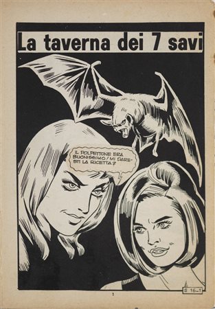 PIGNOTTI LAMBERTO (n. 1926) - Dalla serie GIALLO-NERO (1965-1968) SATANIK IN LA TAVERNA DEI 7 SAVI. .