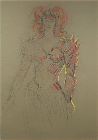 DONATI DANILO - BOZZETTO DI COSTUME PER IL  FILM YADO .